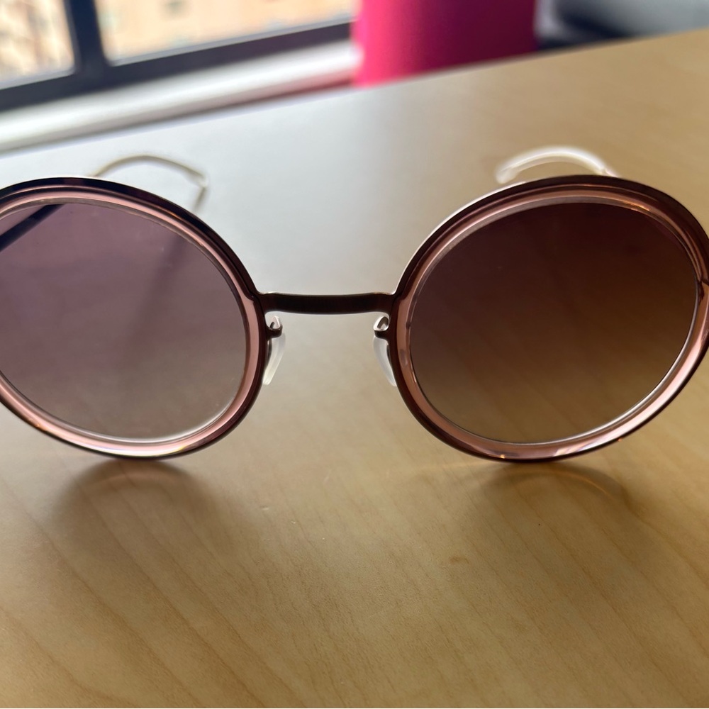 MYKITA Rose-Tinted Round Sunglasses